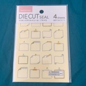 Die cut seals/stickers